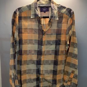 Plaid cotton button down